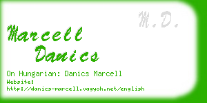 marcell danics business card